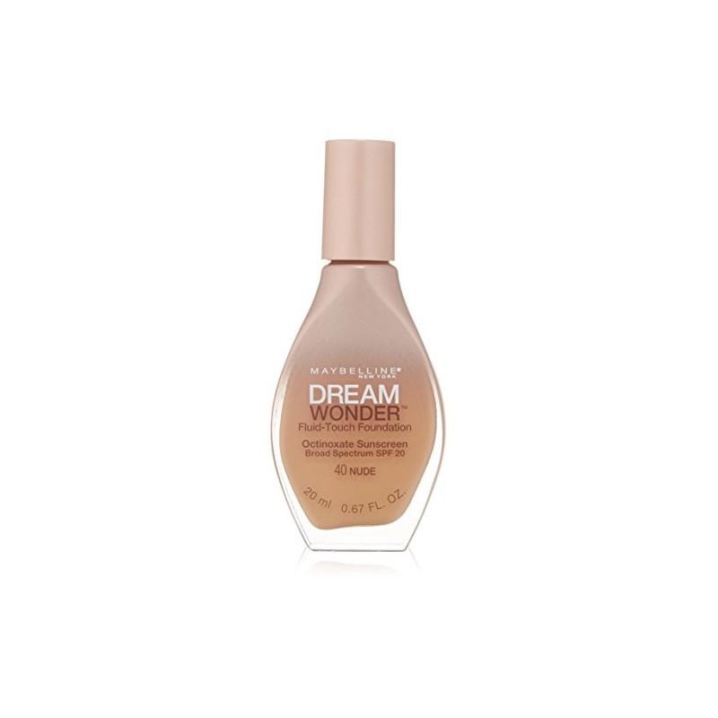 Maybelline New York Dream Wonder Fluid-Touch Foundation, Nude, 0.67 Fluid