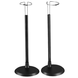 Cabilock Waist Clip 2 Pieces Doll Stand Doll Holder Doll Holder Support Bear Stand Action Figure Stand Doll Holders Holder 45 cm (Black) Adjustable Doll Shelves