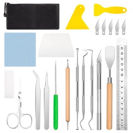 Plotter Zubehör 21 Stück Vinyl Jäten Werkzeuge DIY Bastelwerkzeug Set Vinyl Weeding Tools für Selbstklebendes Silhouette, Einklebebuch, HTV, Cameos, Beschriftung