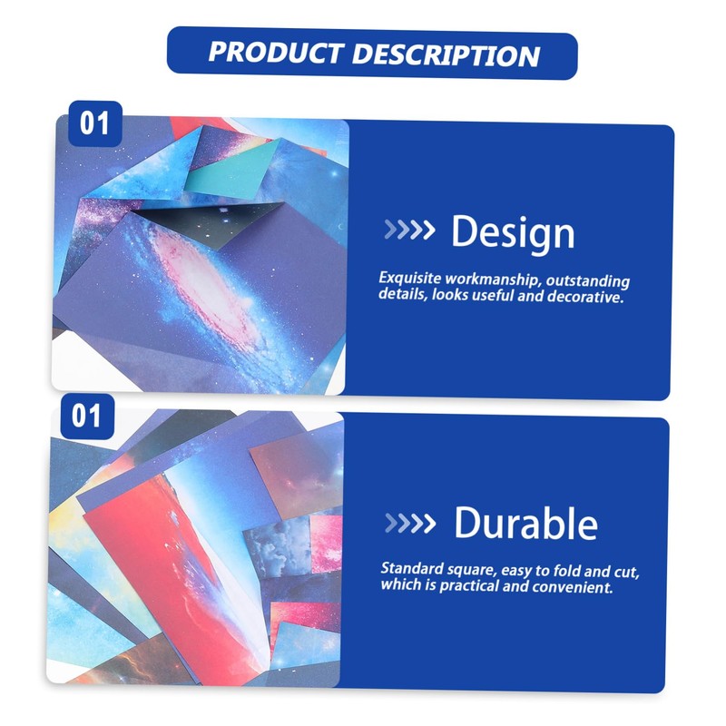 DOITOOL 100 Sheets Double Sided Origami Paper DIY Craft Paper