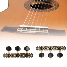 Machine Heads 3 Left 3 Right Tuning Key for Classical Guitar Pegs 1:18 String Tuner Replacement Parts with Screws