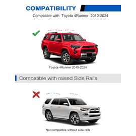Wonderdriver 300lbs Roof Rack Cross Bars for Toyota 4Runner 2010-2024