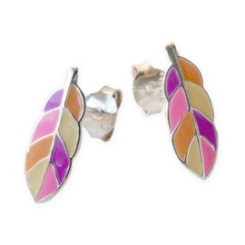 Fly Style Feather Jewellery Set 925 Silver for Children Girls Earrings / Women, Sterling Silver