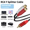 MISYNLON RCA Y Splitter 1 Male 2 Female Adapter Cable