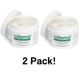 Pack de 2! Crema hidratante emoliente Cutemol, para eczema, psoriasis (8 oz)