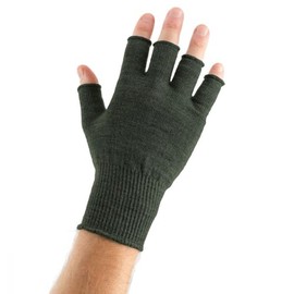 EDZ Merino Wool Thermal Liner Gloves (Green, M-L)