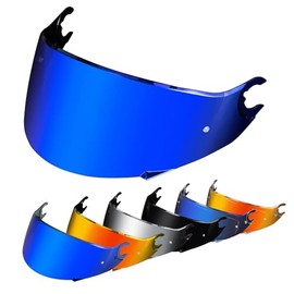 PSLER Helmet Visor for D-Skwal D-Skwal 2 Spartan - Mirrored Helmet Visor Tinted Visor Motorcycle Helmet Accessories Replacement (Deep Blue)