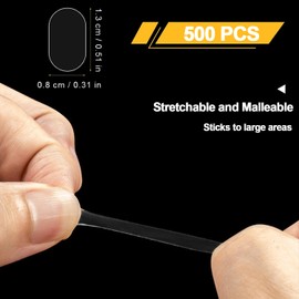 FXHDC-M 500pcs Clear Sticky Tack Putty No Trace Earthquake Putty Adhesive Mounting Putty 0.31"*0.51" Museum Action Figures Putty Clear Removable Gel Sticky Dots Trace for Wall Hanging Things