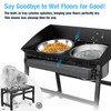 Bobbie & Laxi 15" Tilted Elevated Dog Bowl, Spill-Proof with