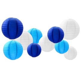 GAKA FAVOR Set of 10 Green Paper Lanterns, Hanging Decoration, Paper Lanterns for Wedding, Christening, Birthday, Communion, Valentine's Day, Mother's Day Party Decoration