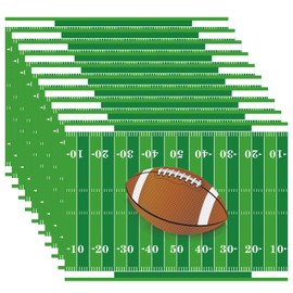 Moinchore 100 Pack Football Paper Placemats for Dining Table Setting, Rugby Sports Disposable Placement Mats Decorative Table Mats for Indoor Outdoor Sport Theme Party Supplies, 10 x 14 Inch
