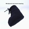 Men Women Cast Sock Dark Blue Soft Fleece Thick Adjustable