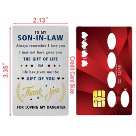Christmas Card for Son In Law Adult- Future Son In Law Birthday Wedding Gifts- Valentines Father's Day Xmas Easter