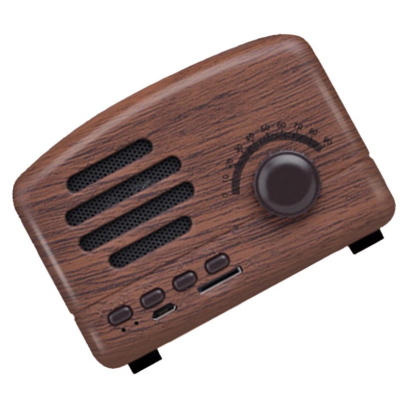 Vintage Bluetooth Speaker Multifunction Innovative Plug in Card Strong Bass