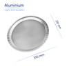 Coppice Silver Round Aluminium Foil Platters for Parties, Buffets &