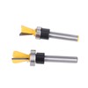 Dovetail Bit Joint Router with Bearing Woodworking Cutter 1/4 Inch