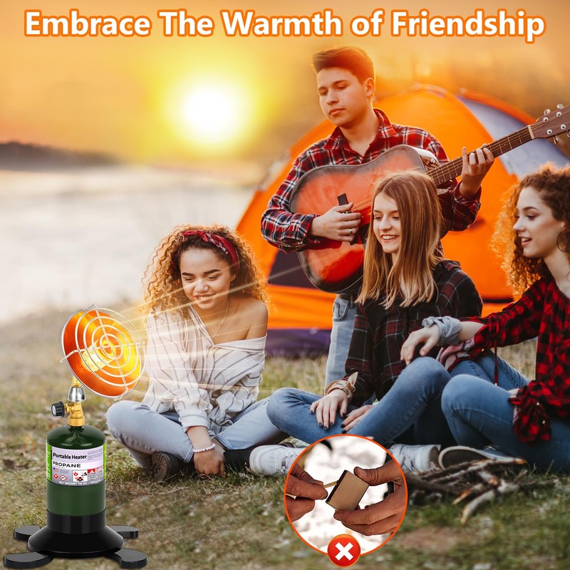Portable Propane Heater for Camping Outdoor, Space Patio Garage Heater