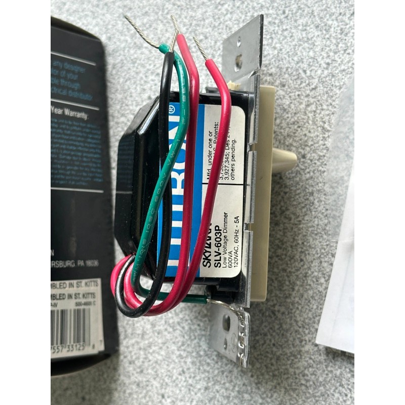 Lutron NEW Lutron Skylark SLV-603P-IV Magnetic Low-Volt 3-Way Dimmer Light