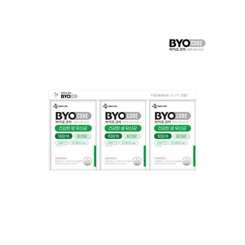 Sellerhub CJ바이오코어 건강한생유산균100억 30포x3개 선물세트 (S26801047) CJ BioCore Healthy 10