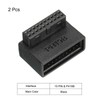 MECCANIXITY USB 3.0 19Pin 90 Degree Adapter, Male to Female