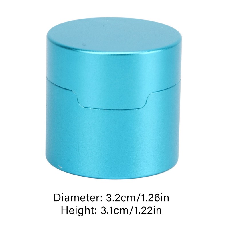 Billiard Chalk Case Round Aluminum Alloy Pool Cue Chalk Box