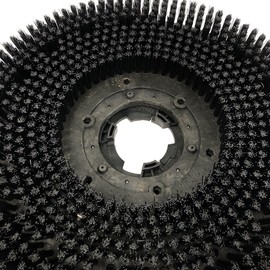 Unviersal Industries 1 Piece Commercial 19 Inch Diameter Heavy Duty Rotary Scrub Brush Fit for Scrubber Machine-Heavy Duty Brush 483mm (Black)