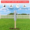 37 LB Fence Post Driver with Handle,Manual T Post Driver