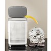 WESAPPINC Rolling Laundry Hamper with Lid, 70L Perforated Plastic Basket
