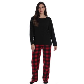 #followme Buffalo Plaid Blanket Sleepers 95197-10195D-2T