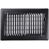 Shoemaker Manufacturing, Black, 6x10, Premium Floor Register, All Steel Heavy