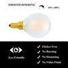 Sunaiony G16.5 Light Bulb 40 Watt Equivalent E12 Candelabra Base