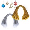 200Pcs Christmas Ornament Hooks, Ornament Hangers with Snap Ornament String