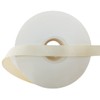 Abbaoww 1 Inch 50 Yards Solid Ivory Grosgrain Ribbon Striped