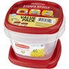 Rubbermaid Easy Find Lids Food Storage Containers, 2 Cup, Racer