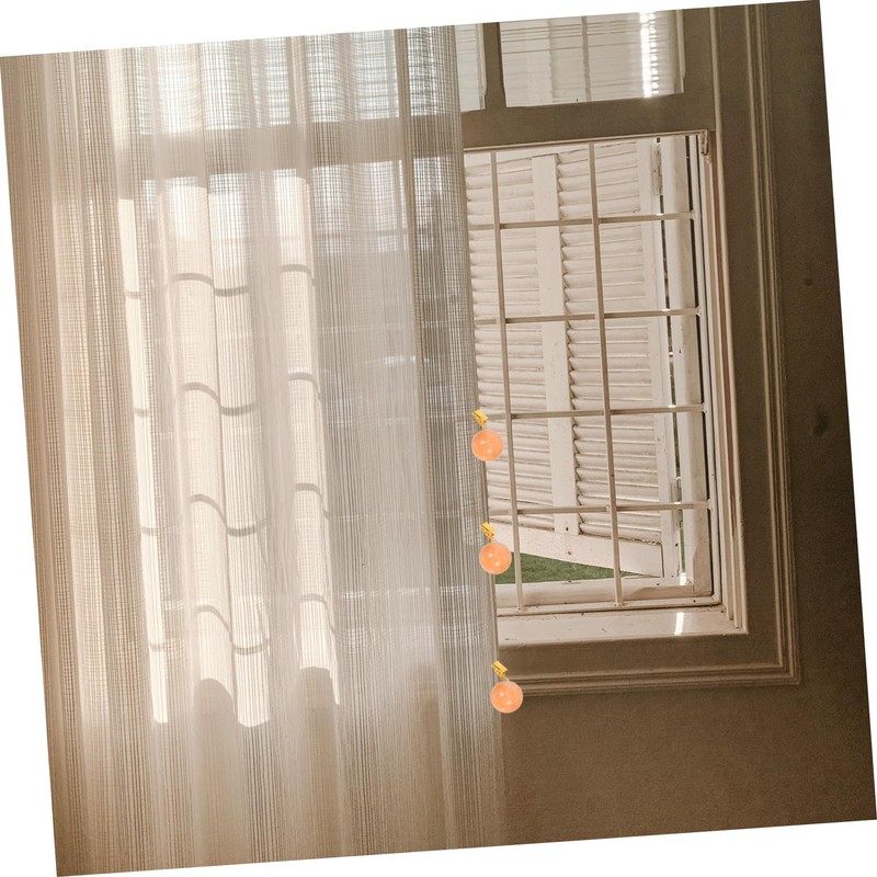 Abaodam 4pcs Heavy Duty Curtain Pendants with Metal Clips Secure