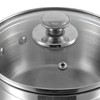 Vinod Two Tone Stainless Steel Saucepan with Glass Lid -