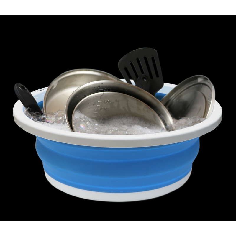 Coghlans Coghlan's Camping Outdoor Collapsible Sink - White/Blue