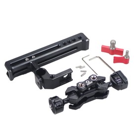 CS PRIORITY 1/4 Zoll 20 mm Dual Kugelkopf Magic Arm 3/8 Zoll Locating Pin Ball Adapter Halterung für Kamerakäfig Monitor Top Handle Kit für Fotografie Zubehör (3 8 auf 1 4 Set)