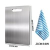 Katuchef Titanium Cutting Board, Titanium Cutting Boards for Kitchen, Stainless