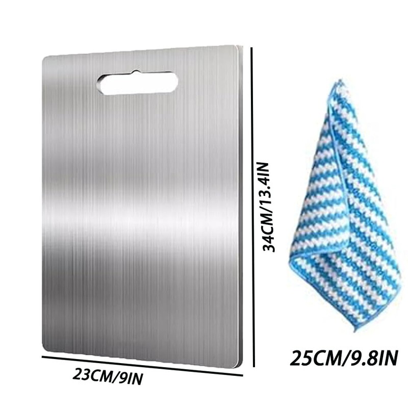 Katuchef Titanium Cutting Board, Titanium Cutting Boards for Kitchen, Stainless