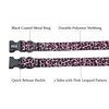 Olahibi Dog Collar Leash Set, Leopard Pattern, Polyester Material, 5ft