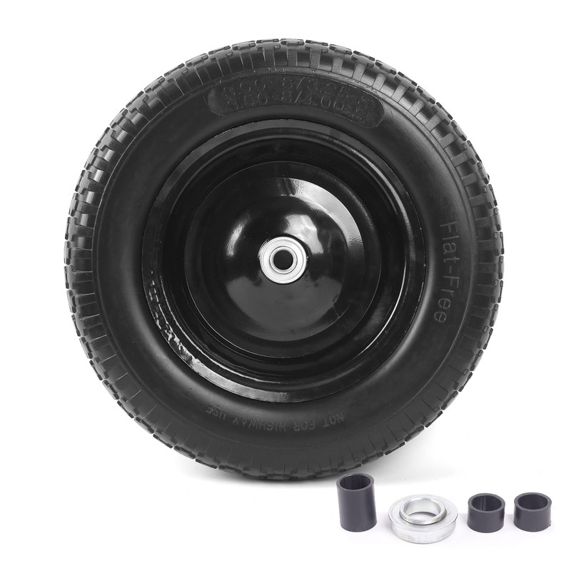 AR-PRO 4.80/4.00-8" Flat Free Tire and Wheel - 14.5" Solid