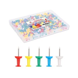 PAPERPAL 280 chinchetas de Colores Surtidos para Tablero de Corcho, chinchetas de Colores para Colgar en la Pared, chinchetas para Oficina, Escuela y Uso Personal, Tachuelas de tamaño estándar