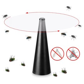 2 PCS Bug Fan Fly Deterrent with Holographic Blades to Clear Bugs,Portable Food Fly Fans Picnic for Indoor Outdoor Meal to Party,Food Fan to Keep Flies Away,Fans for Outdoor Table