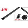 Copapa Spiral Wrap 21M 68 Ft PE Black Polyethylene Cable