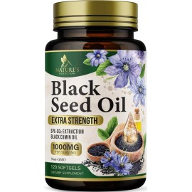 Black Seed Oil 1000mg Softgels Nigella Sativa Pure Premium