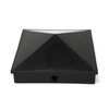 Plastic Pyramid 4x4 Nominal (3-5/8"x3-5/8") Fence Post Caps with Pre-Drilled