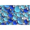 350g Blue Glass Stones Mixed in 3 Sizes 12-15mm, 17-21mm