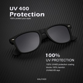 KALIYADI Unisex Polarized Retro Classic Trendy Stylish Sunglasses for Men Women Driving Sun glasses UV Blocking