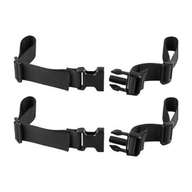 Amusingtao 2 Stück Verstellbarer Rucksack Brustgurt Schnellverschluss Rucksack Brustgurt Brustgurt mit Schiebe D-Ring Universal Brustgurt für Wandern Joggen, Schwarz , Einheitsgröße